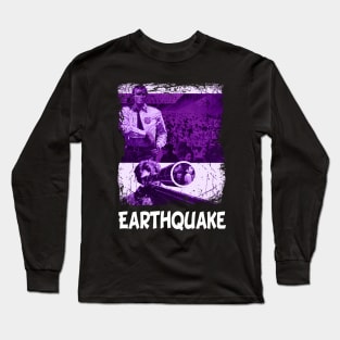 Vintage Disaster Cinema Earthquakes Long Sleeve T-Shirt